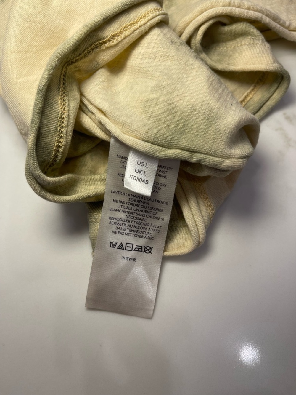 We The Free Women’s Tie-Dye Short Sleeve Tee in Beige and Olive - Picture 12 of 13